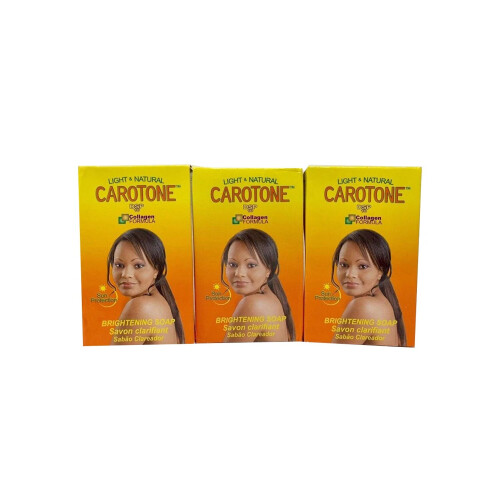 Carotone Brightening Soap Leaves Skin Soft, Soothed & Healthy, 6.7ounce (park of 3